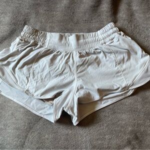 Lululemon Athletica White Athletic Shorts Lightweight Breathable